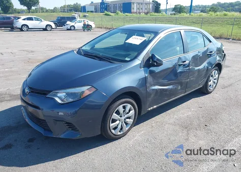 2016 Toyota Corolla Le из США, поврежденный, VIN 2T1BURHE6GC518034